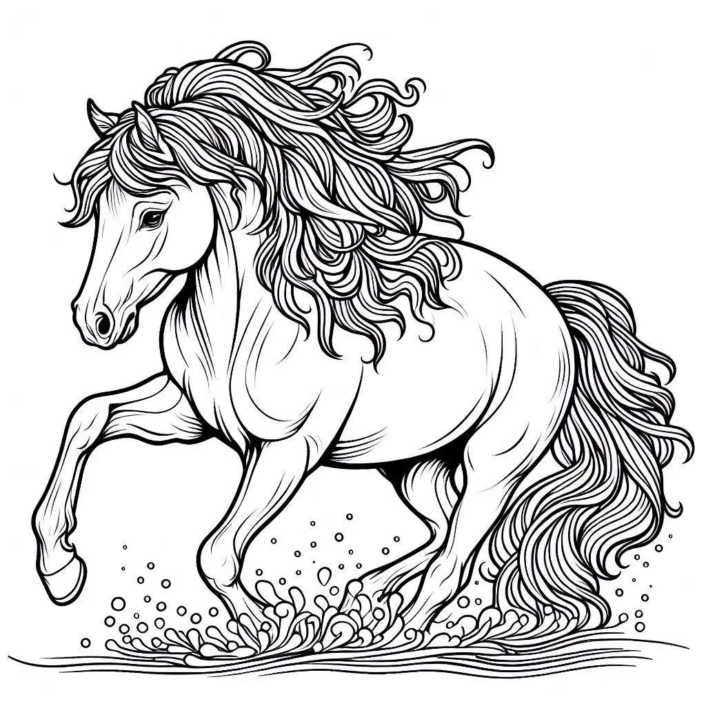 Coloring cavalos
