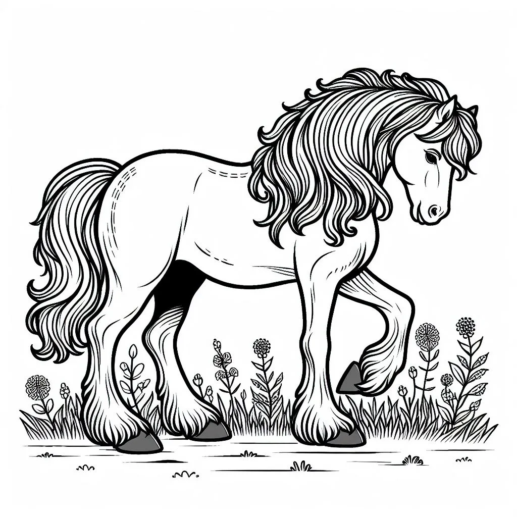 Coloring cavalos