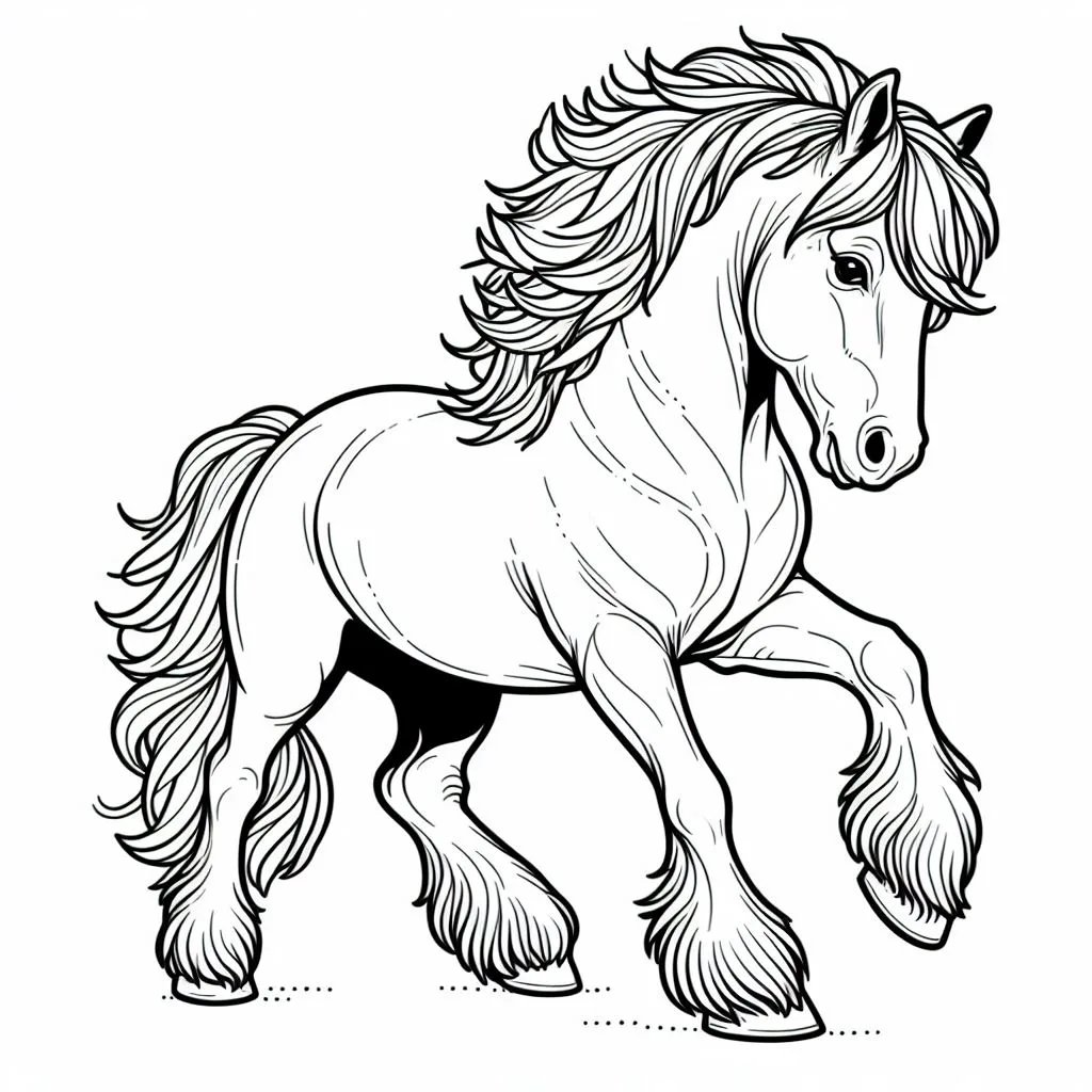 Coloring cavalos