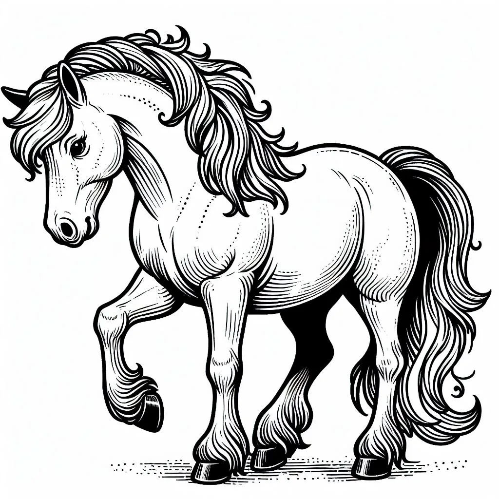 Coloring cavalos