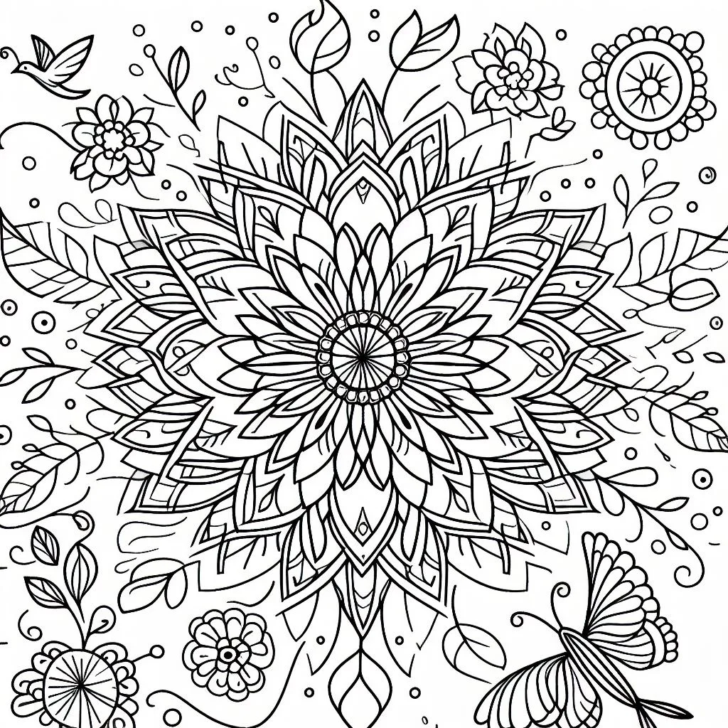 Mandala para colorir