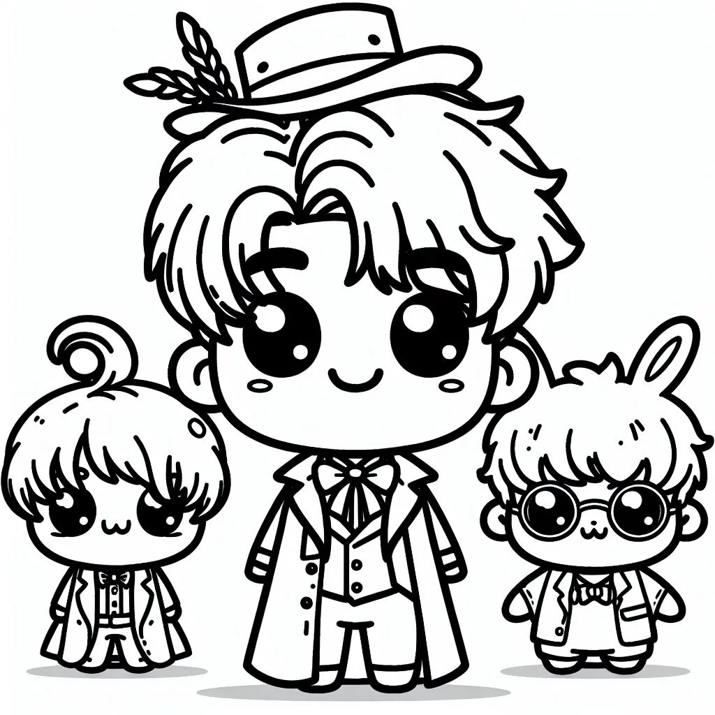 Colorindo kawaii