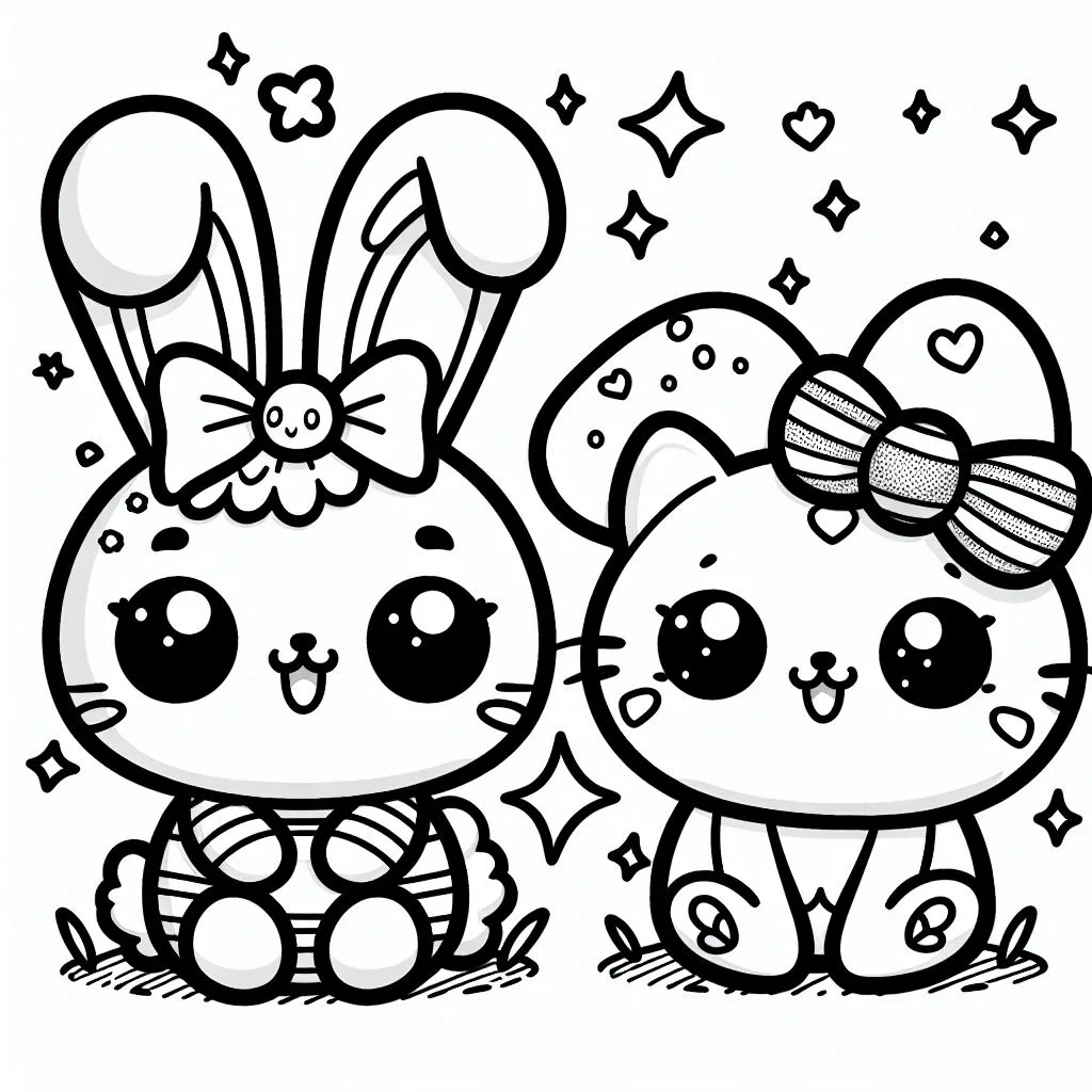 Colorindo kawaii