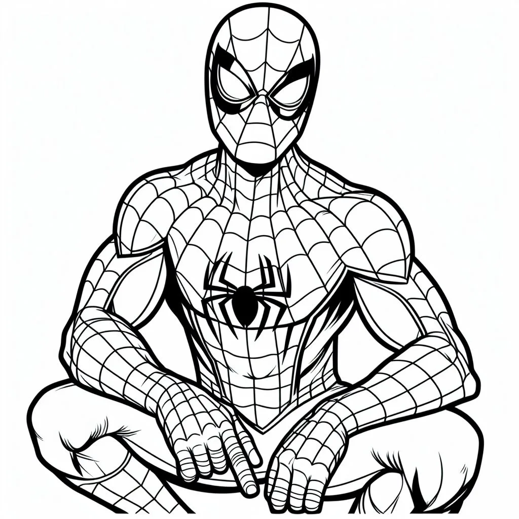 Desenhos do homem aranha para colorir