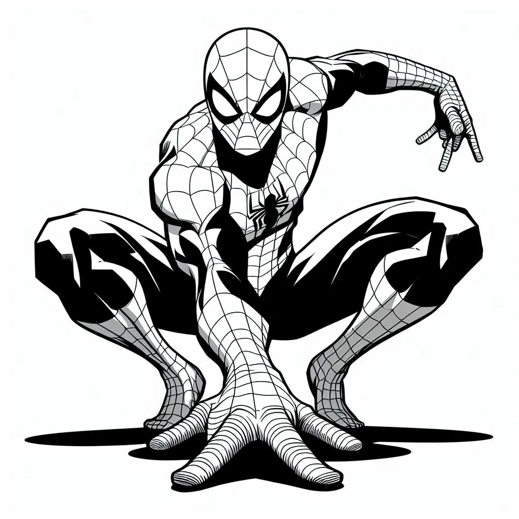 Desenhos do homem aranha para colorir
