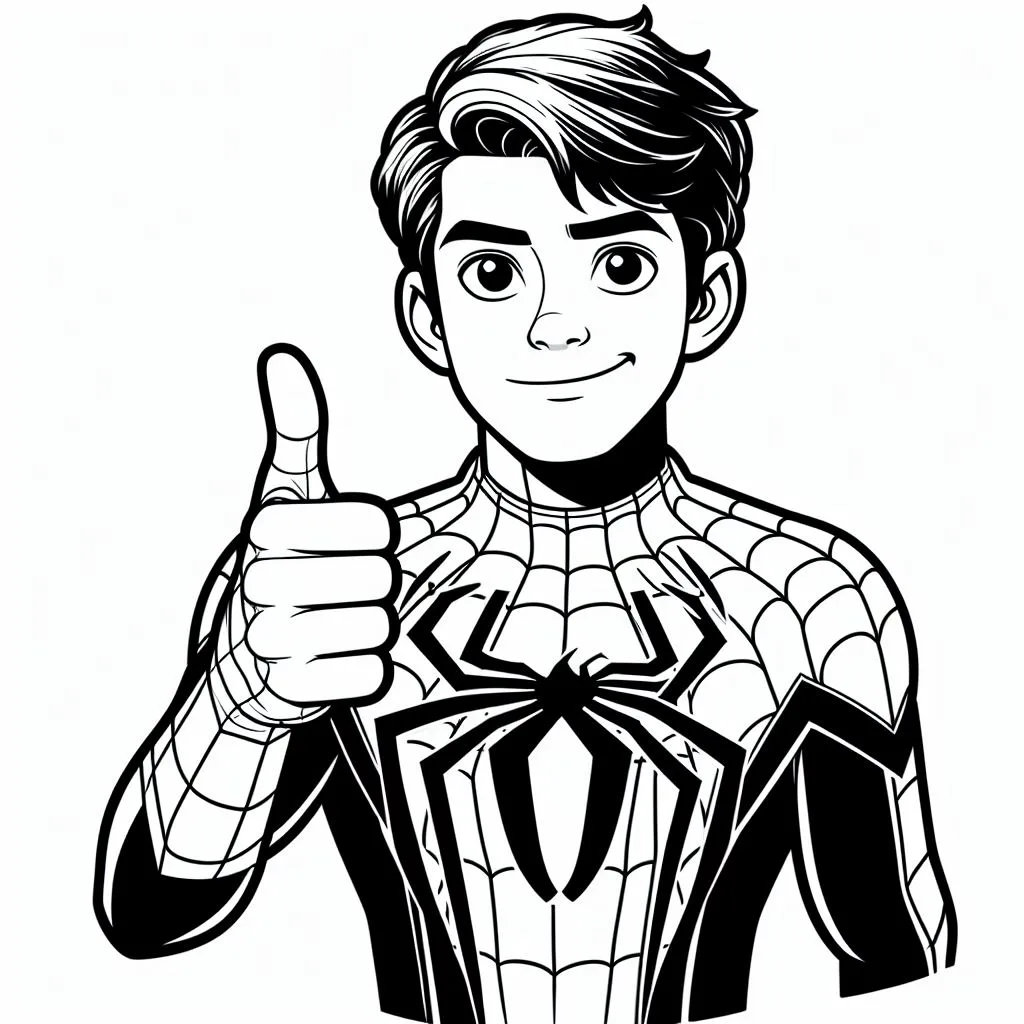 Desenhos do homem aranha para colorir