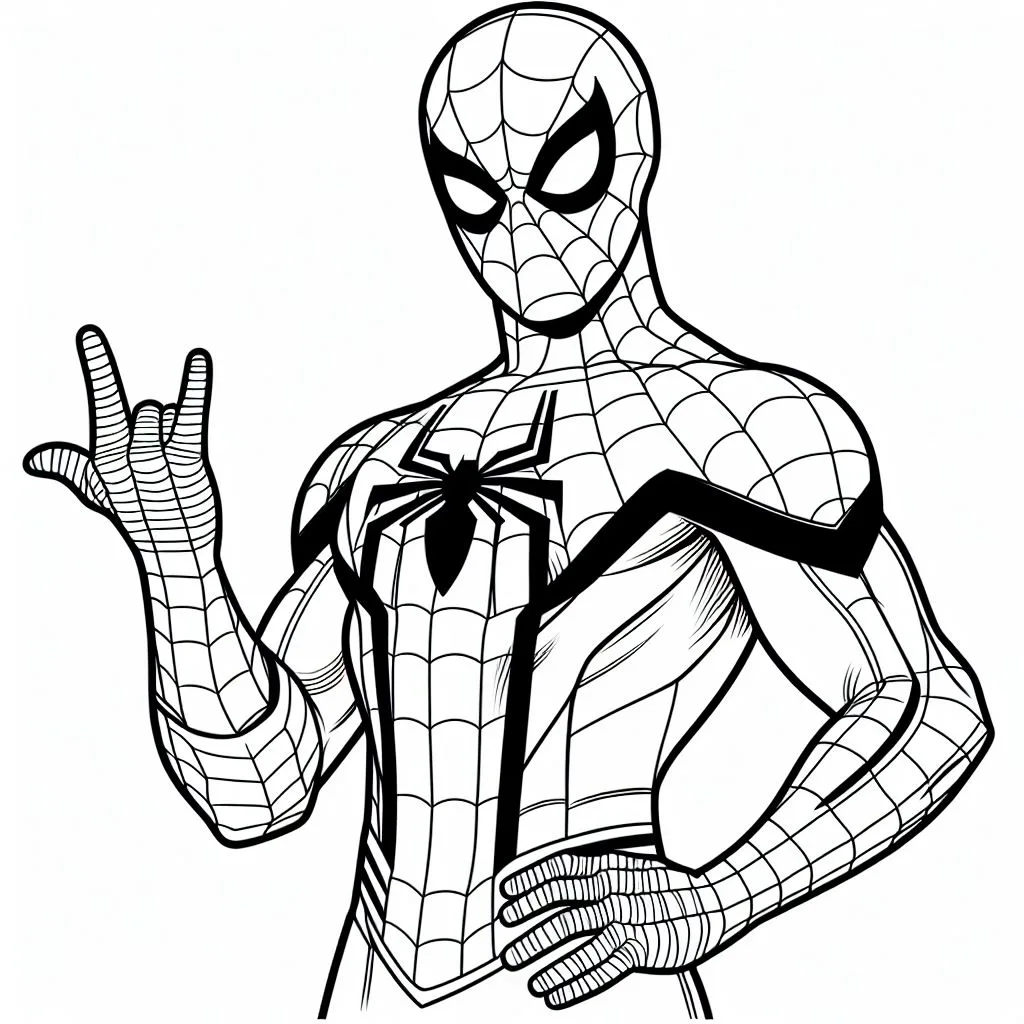 Desenhos do homem aranha para colorir