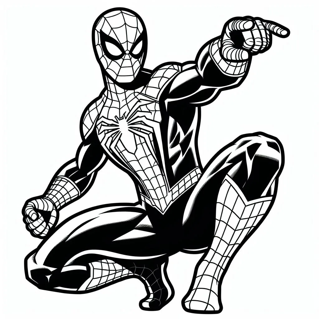 Desenhos do homem aranha para colorir