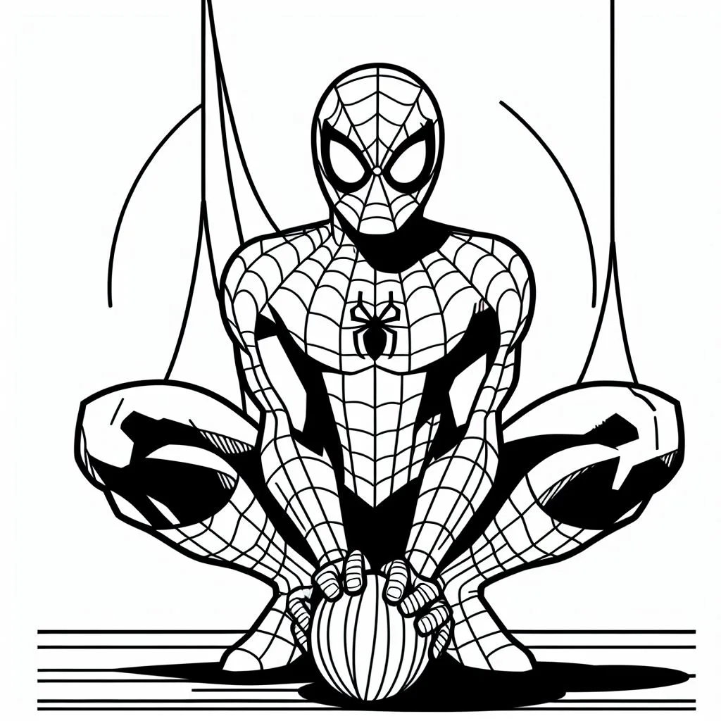Desenhos do homem aranha para colorir