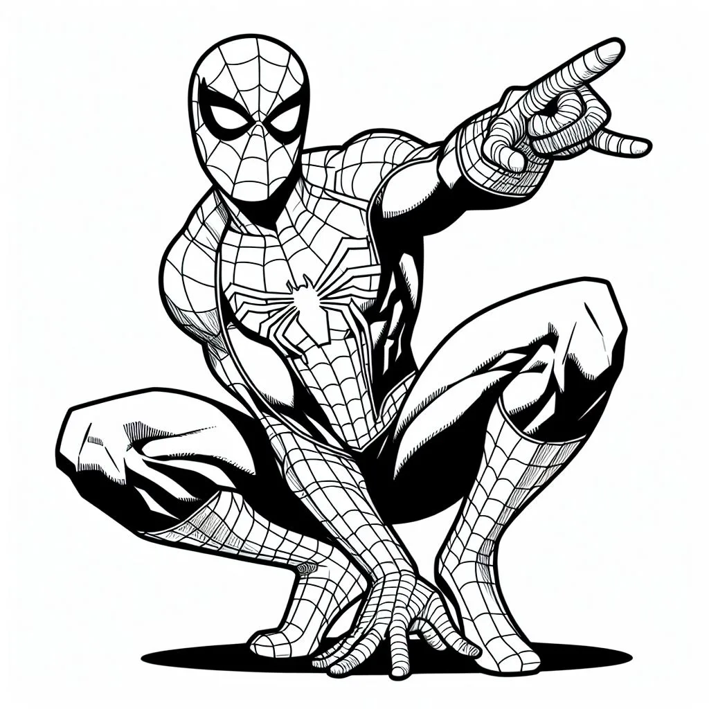 Desenhos do homem aranha para colorir