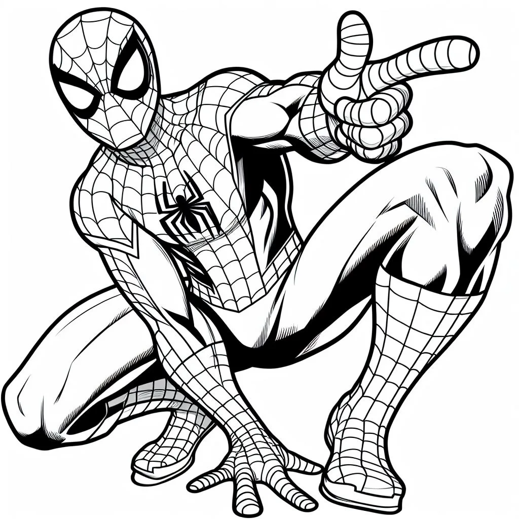 Desenhos do homem aranha para colorir