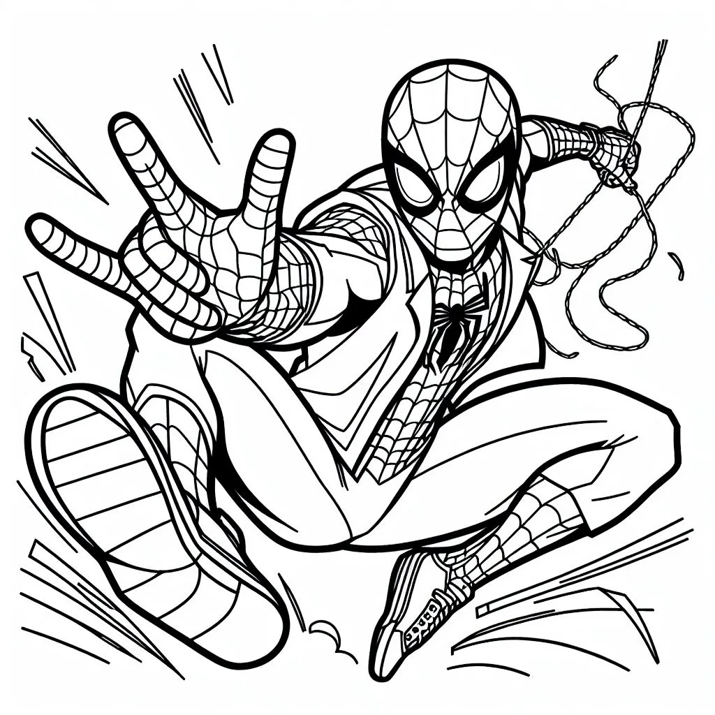 Desenhos do homem aranha para colorir