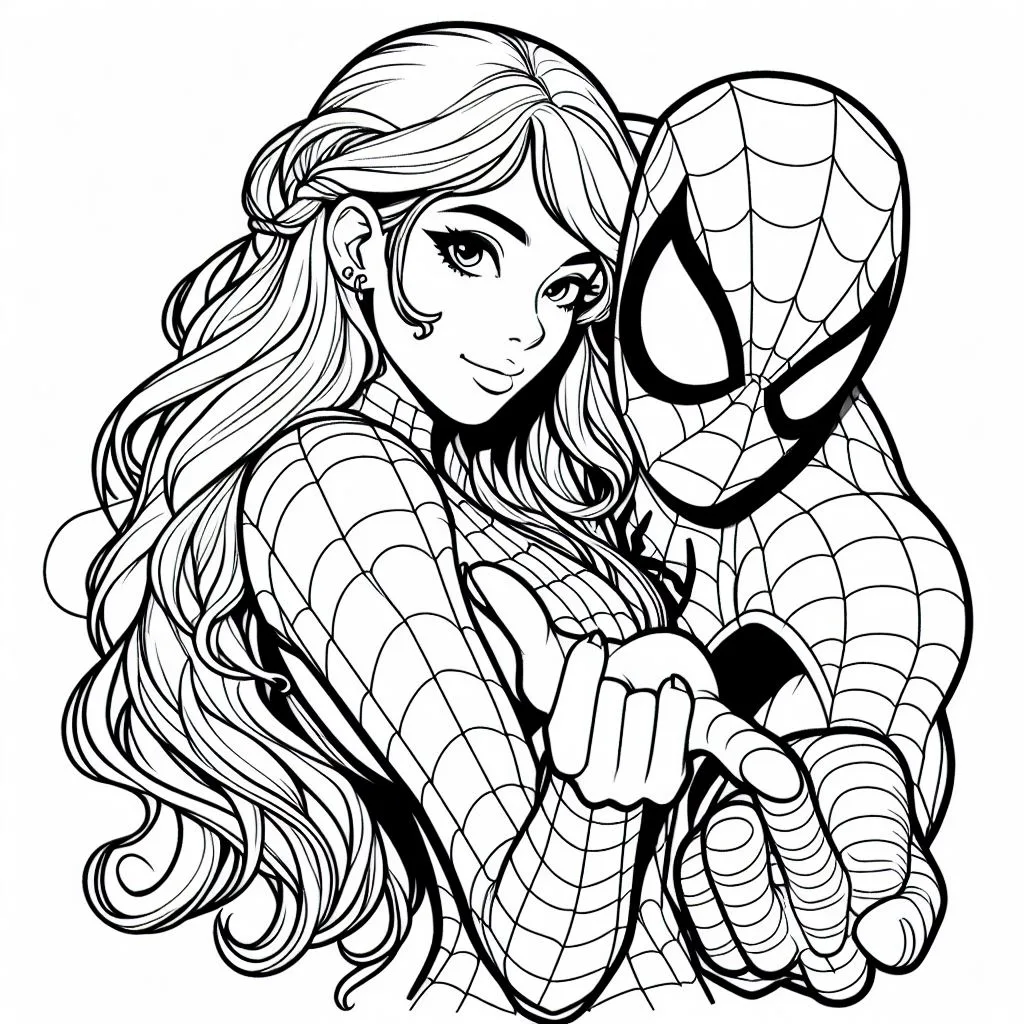 Desenhos do homem aranha para colorir