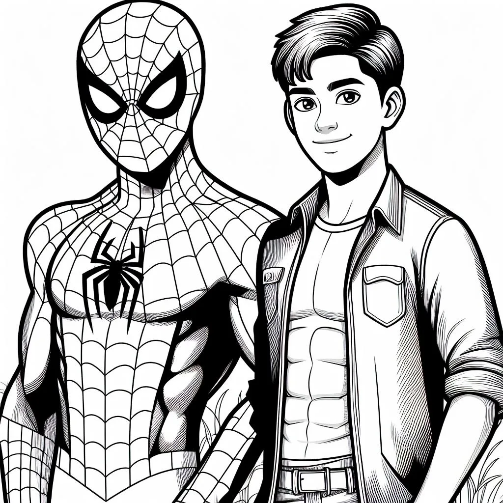 Desenhos do homem aranha para colorir
