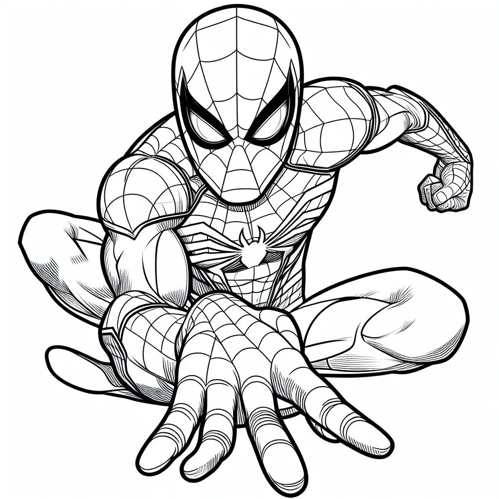 Desenhos do homem aranha para colorir