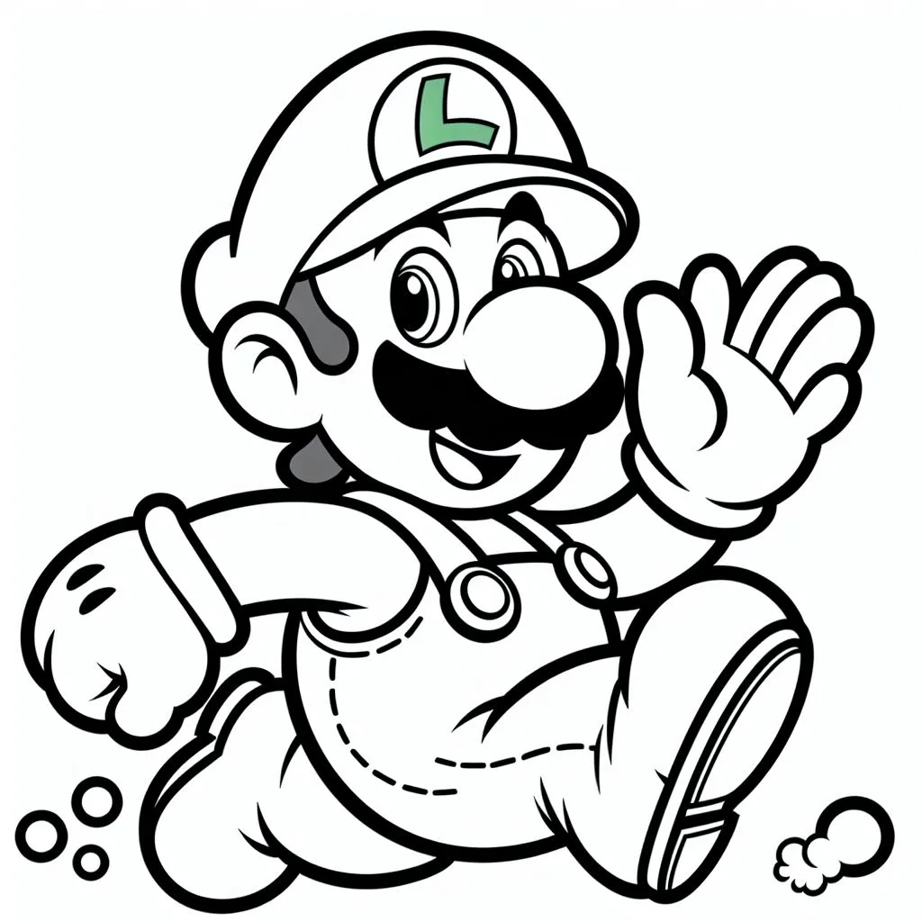 Desenhos para colorir luigi