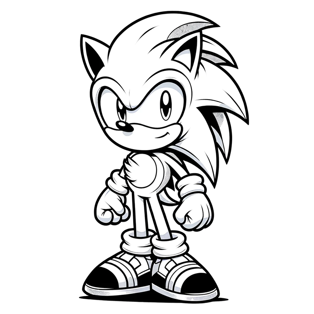 Desenhos do sonic para colorir