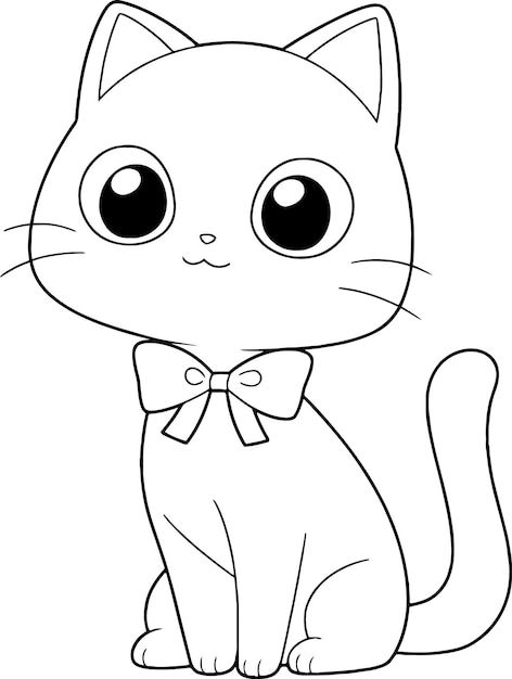 Desenho do gato para colorir e imprimir