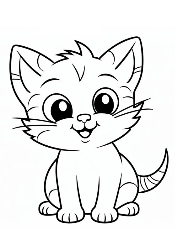 Desenho do gato para colorir e imprimir