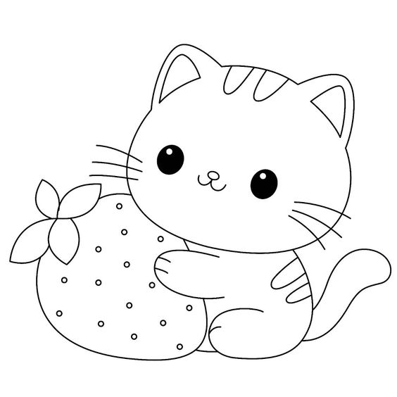 Desenho do gato para colorir e imprimir