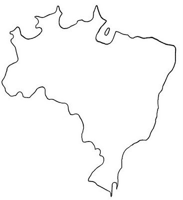 Desenho do mapa do brasil para colorir e imprimir