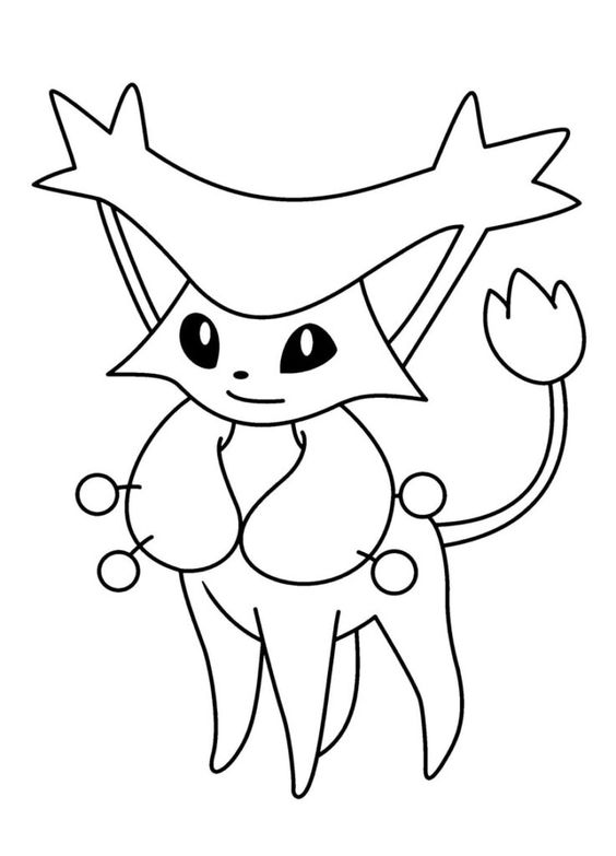 Desenho do pokemon para colorir e imprimir