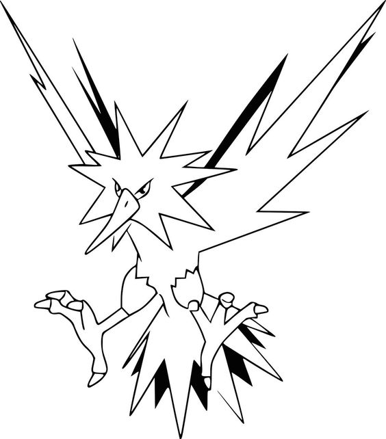 Desenho do pokemon para colorir e imprimir