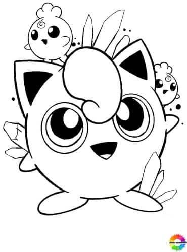 Desenho do pokemon para colorir e imprimir