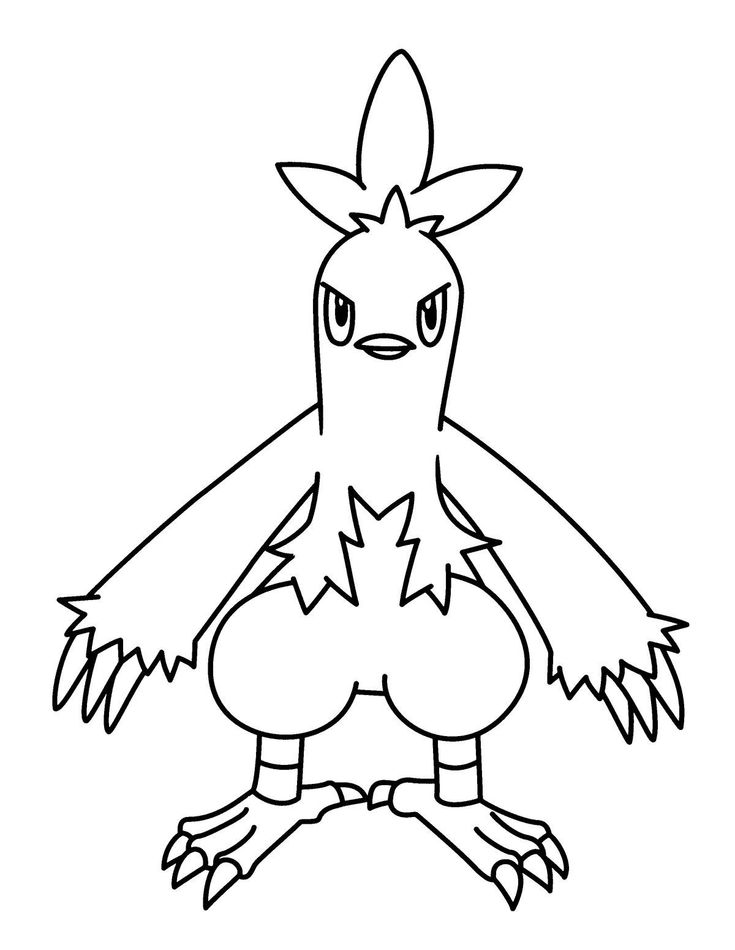Desenho do pokemon para colorir e imprimir