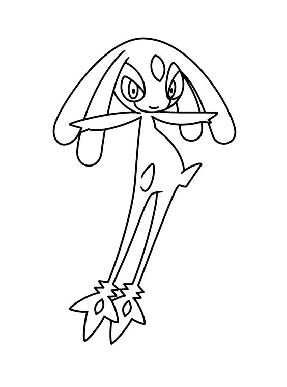Desenho do pokemon para colorir e imprimir
