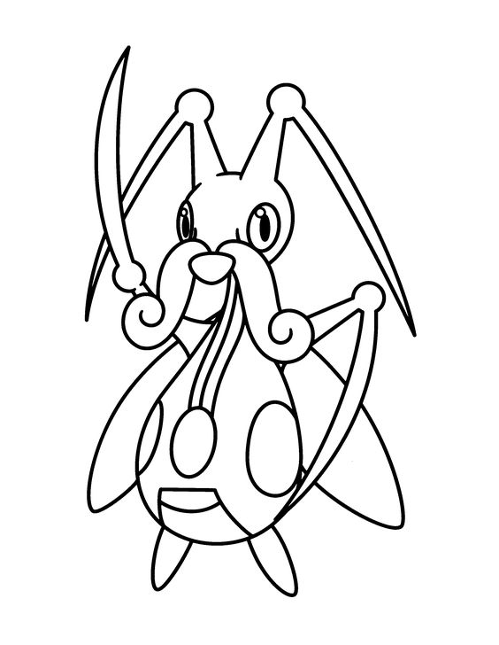 Desenho do pokemon para colorir e imprimir