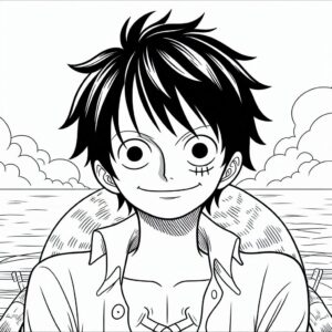Desenhos para colorir do luffy