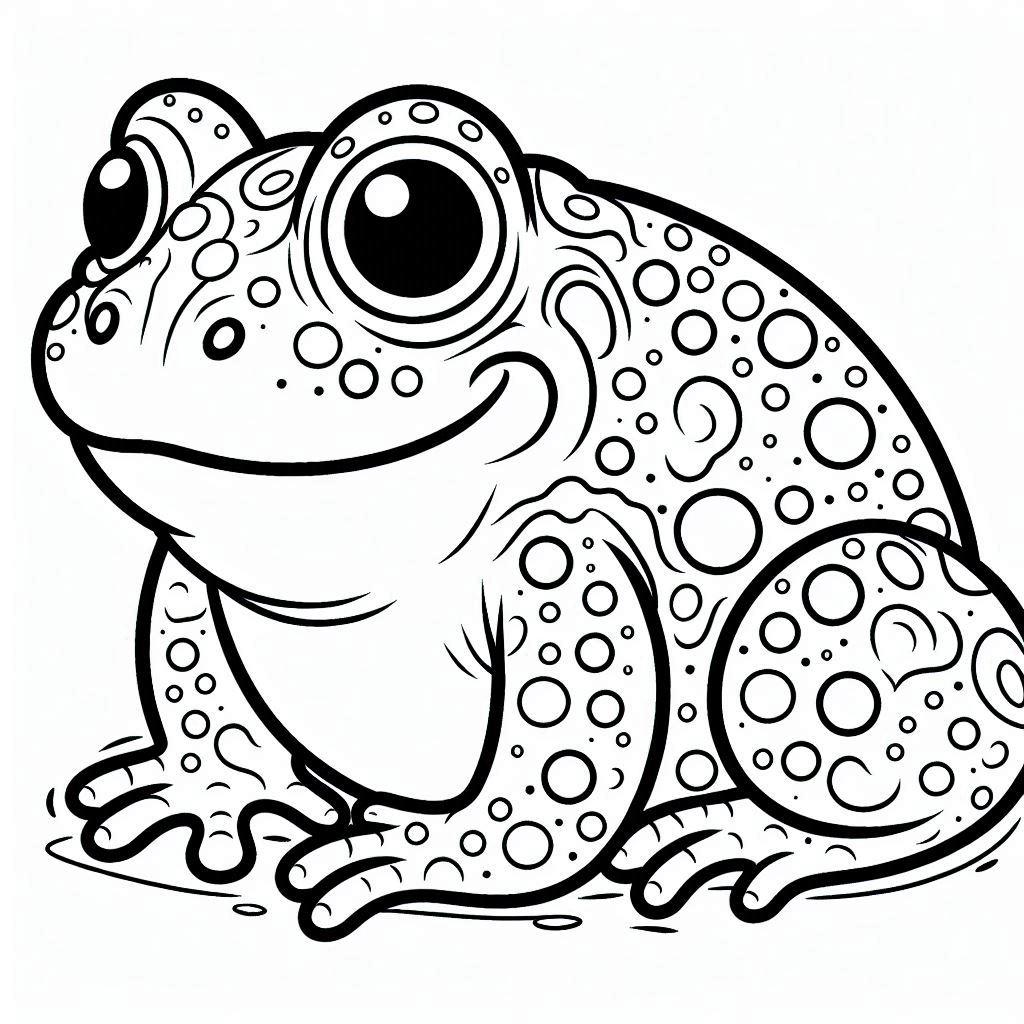 Desenhos para colorir do sapo