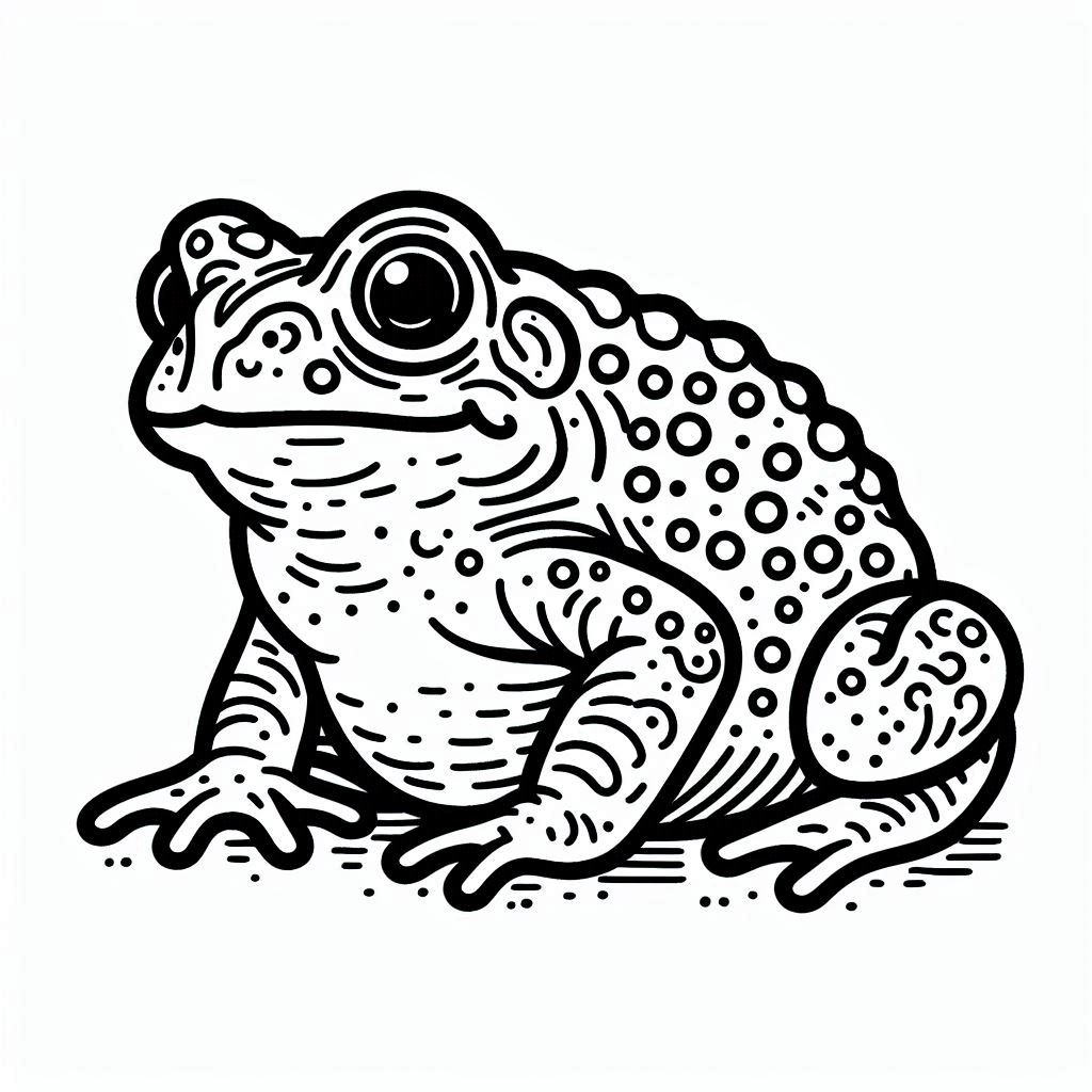 Desenhos para colorir do sapo