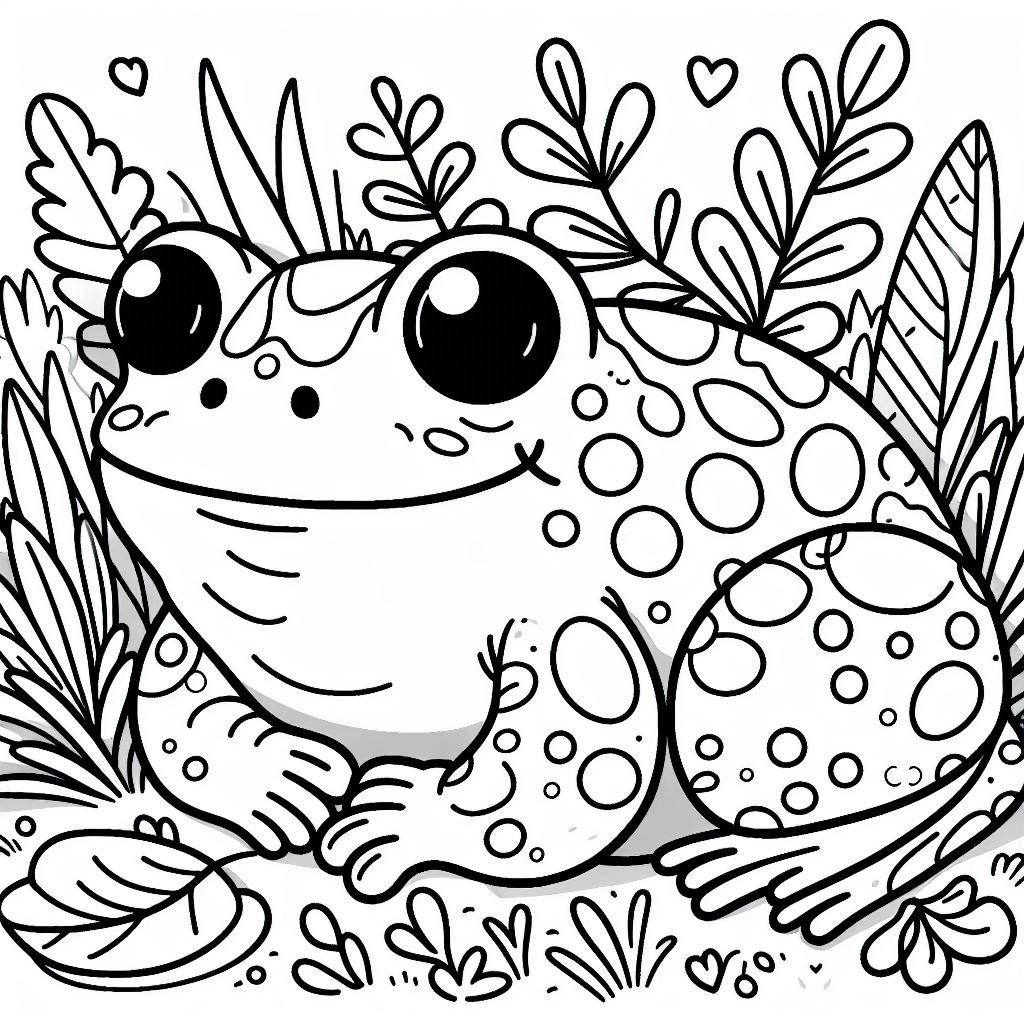 Desenhos para colorir do sapo