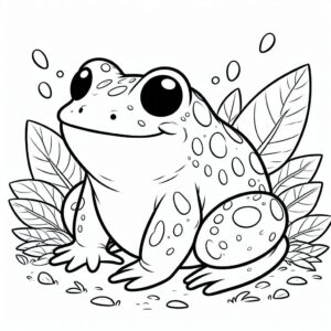 Desenhos para colorir do sapo
