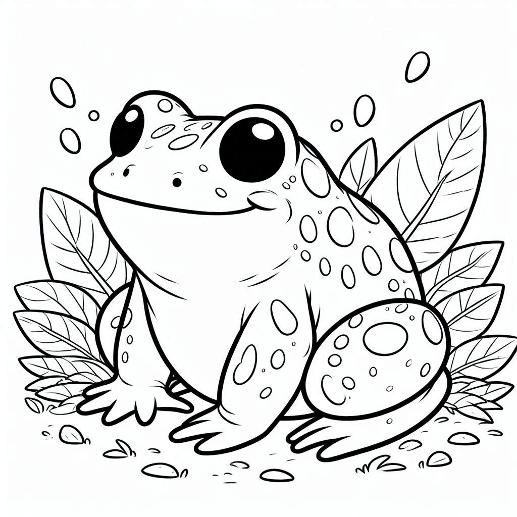 Desenhos para colorir do sapo