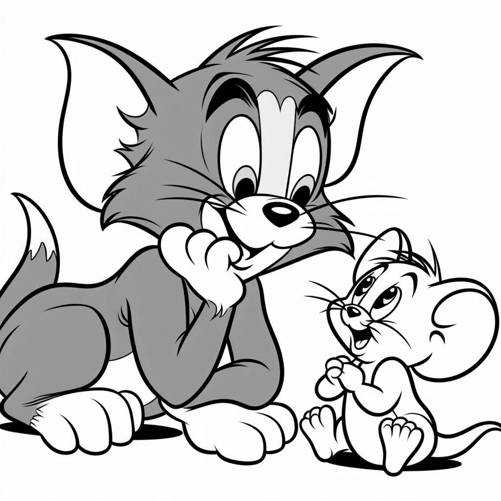 Desenhos Para Colorir Do Tom E Jerry 4