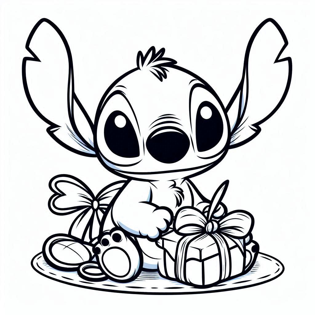 lilo stitch desenho para colorir