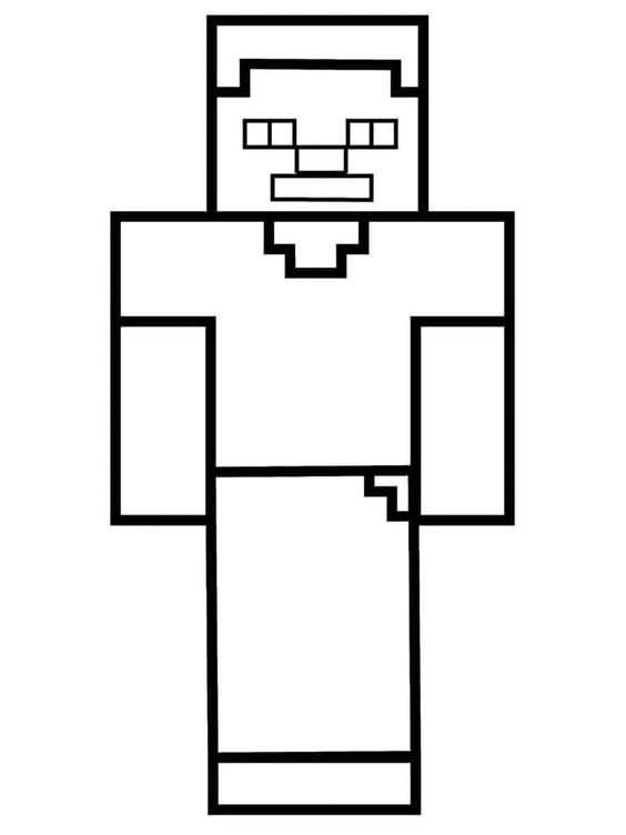 Desenho do minecraft para colorir e imprimir