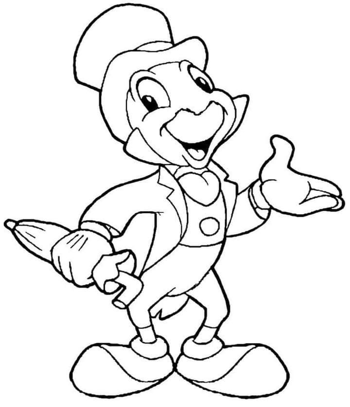 Desenho do pinoquio para colorir e imprimir