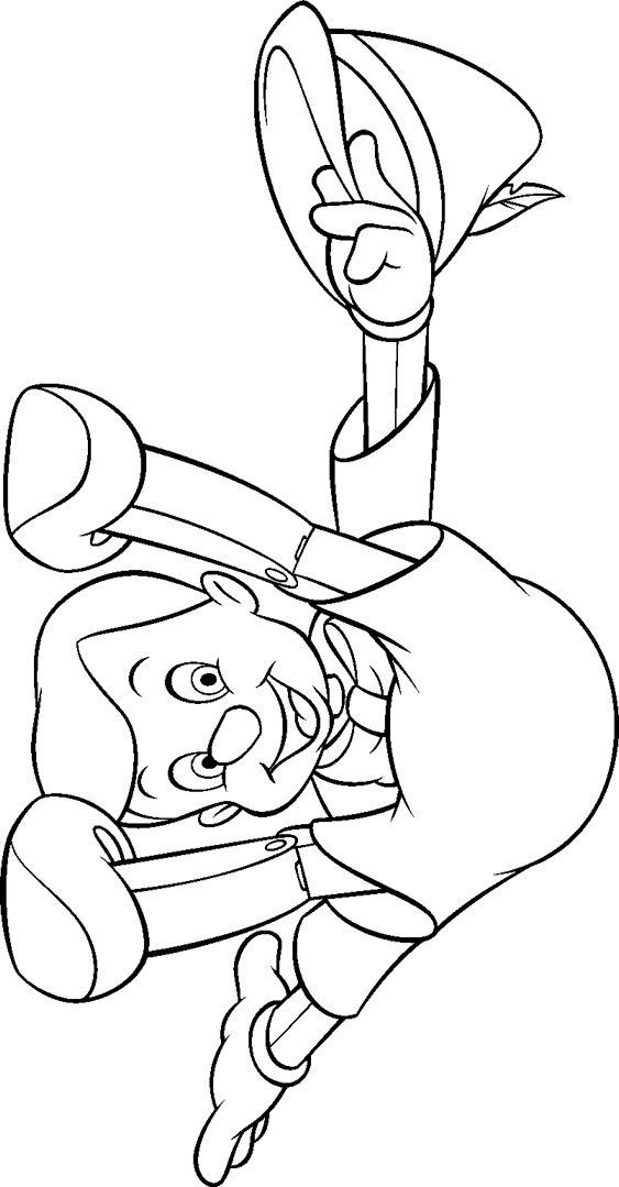 Desenho do pinoquio para colorir e imprimir