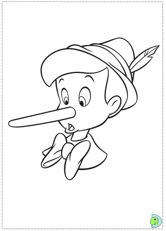 Desenho do pinoquio para colorir e imprimir