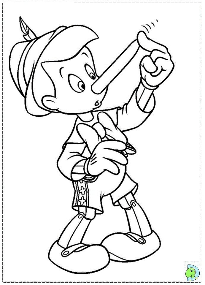 Desenho do pinoquio para colorir e imprimir