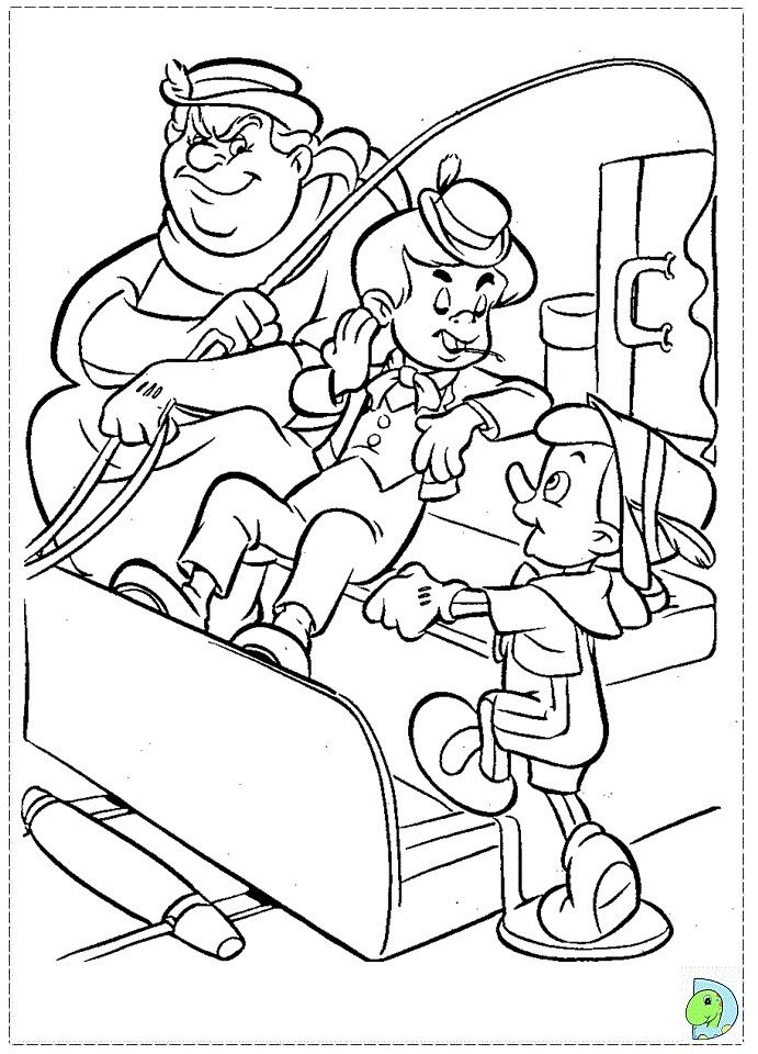 Desenho do pinoquio para colorir e imprimir