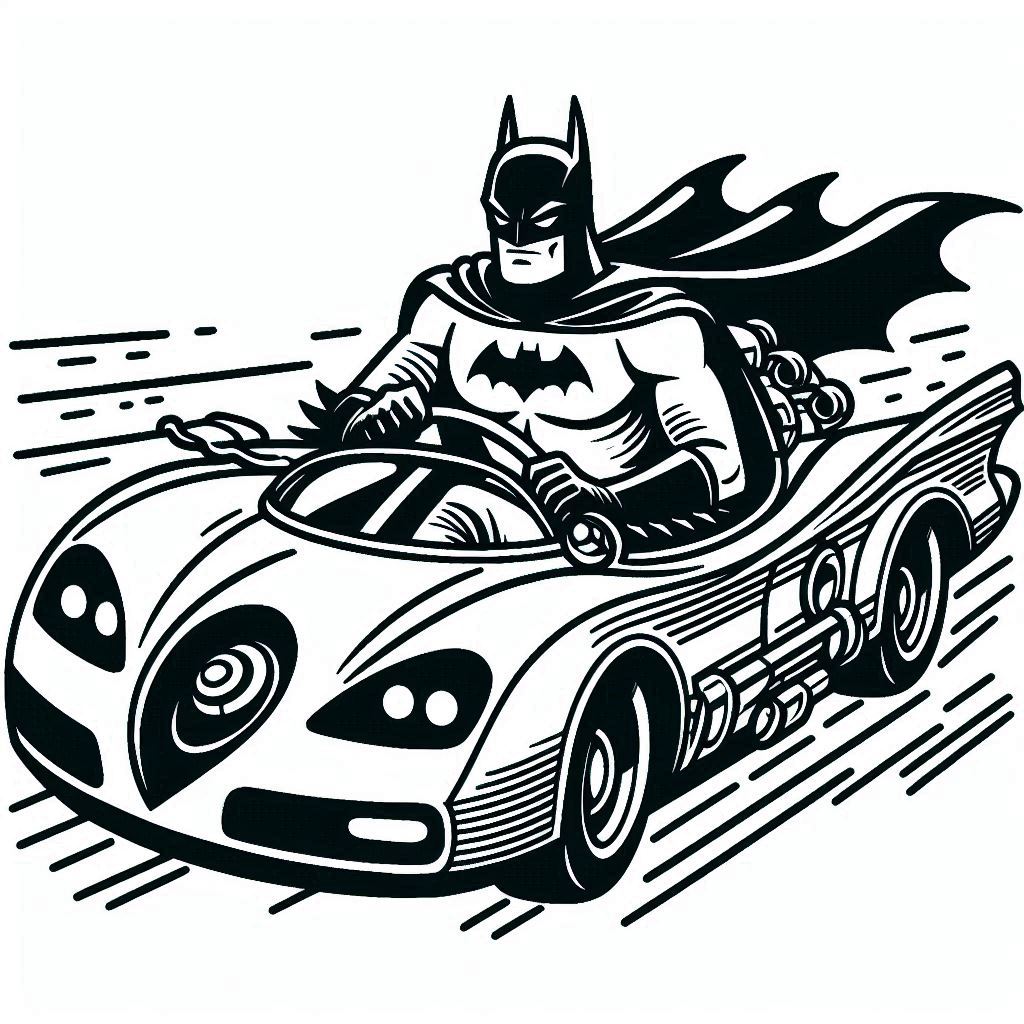 Desenho do batman para colorir e imprimir
