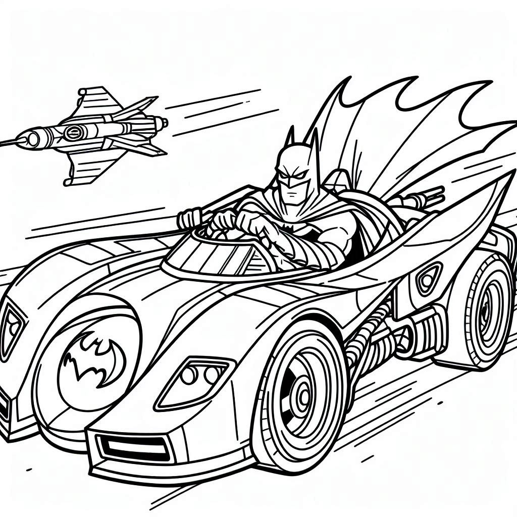Desenho do batman para colorir e imprimir