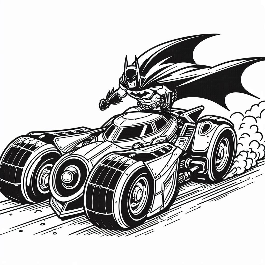 Desenho do batman para colorir e imprimir