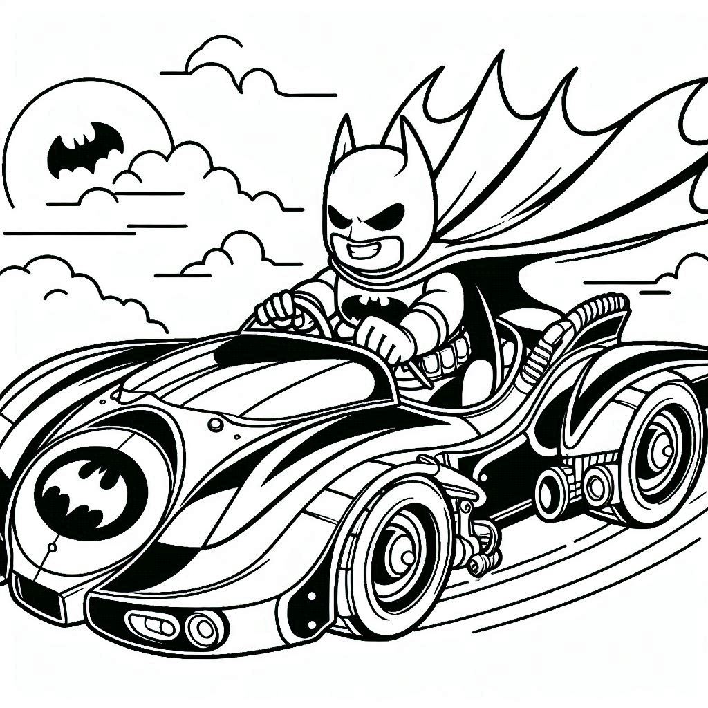 Desenho do batman para colorir e imprimir