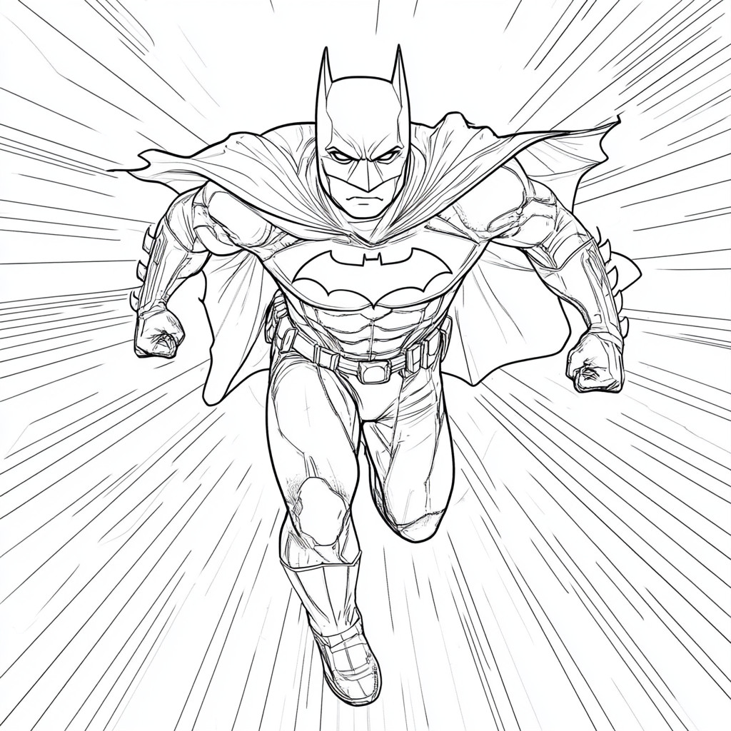 Desenho do batman para colorir e imprimir